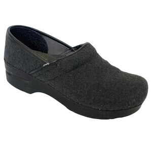 Dansko Professional Vegan Clog Slip On Round Toe Comfort Dark Gray EU 38 US 7.5
